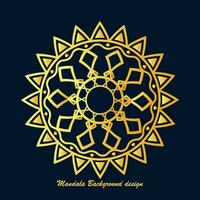 minimalistisk andlighet Indien, islam mandala guld bakgrunder. bröllop mandala prydnad skinande runda lyx omslag för skriva ut. blommig texturerat. vektor