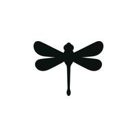 Libelle Symbol isoliert auf Weiß Hintergrund vektor