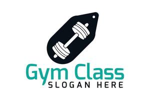 modern minimalistisch Fitnessstudio Fitness Logo. Bodybuilding Aktivität Logo Design Vorlage vektor