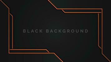 schwarz abstrakt Hintergrund mit braun dunkel geometrisch Design vektor