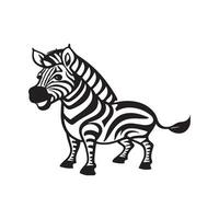 Zebra Vektor Illustration von Kinder Alphabet Färbung Buch Seite mit umrissen Clip Kunst zu Farbe