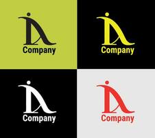 brev logotyp, element Färg variation abstrakt ikon. modern logotyp, företag mall. vektor