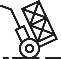 Wagen Box Symbol. logistisch Industrie Konzept vektor