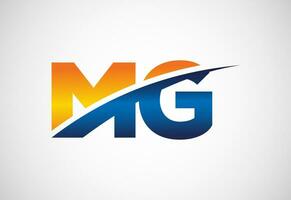 Initiale Brief m G Logo Design Vektor. Grafik Alphabet Symbol zum korporativ Geschäft Identität vektor