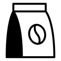 Kaffee Bohne Tasche Symbol Illustration, zum uiux, Infografik, usw vektor