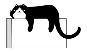 katt liggande på uppvärmning radiator, inhemsk sällskapsdjur vektor