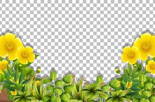 gul blommamall vektor