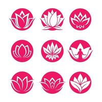 Beauty Lotus Logo Bilder vektor