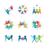 Community Care Logo Bilder Design vektor