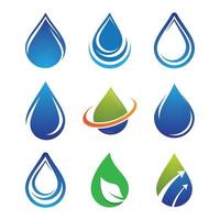 Wassertropfen-Logo-Bilder vektor