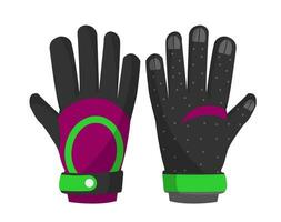 Sport Handschuhe, Winter Arten von Aktivitäten Vektor