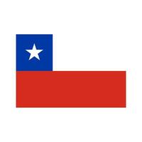 National Land Flagge von Chili vektor