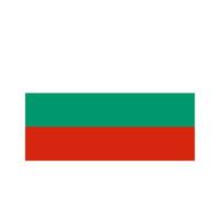 nationell Land flagga av bulgarien vektor