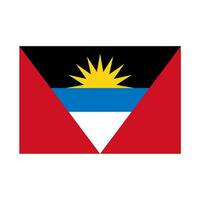 National Land Flagge von Antigua und Barbuda vektor