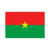 National Land Flagge von Burkina Faso vektor