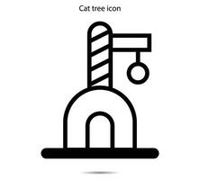 Katze Baum Symbol, Vektor Illustration