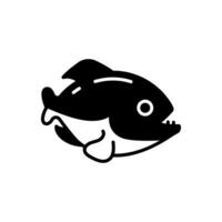 Piranha Symbol im Vektor. Illustration vektor