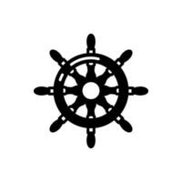 Schiff Helm Symbol im Vektor. Illustration vektor