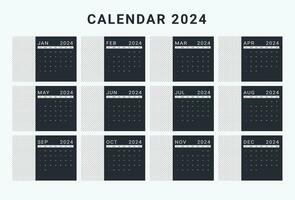 vektor kalender 2024 mall design