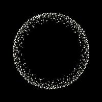 gyllene konfetti cirkel på svart bakgrund vektor