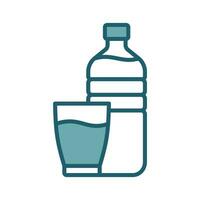 Wasser Flasche Symbol Vektor Design Vorlage einfach und sauber