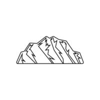 Berge Symbol Vektor. Wanderung Illustration unterzeichnen. wild Natur Symbol oder Logo. vektor