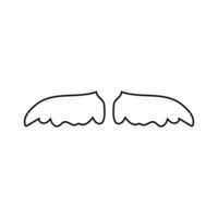 Schnurrbart Vektor Symbol. Friseur Illustration unterzeichnen. Haarschnitt Symbol oder Logo.