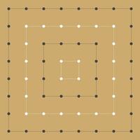 geometrisk linje och prick ljus guld lyx sömlösa mönster vektor