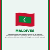 Malediven Flagge Hintergrund Design Vorlage. Malediven Unabhängigkeit Tag Banner Sozial Medien Post. Malediven Karikatur vektor