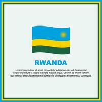 rwanda flagga bakgrund design mall. rwanda oberoende dag baner social media posta. rwanda baner vektor