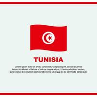 Tunesien Flagge Hintergrund Design Vorlage. Tunesien Unabhängigkeit Tag Banner Sozial Medien Post. Tunesien Design vektor