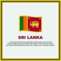 sri Lanka Flagge Hintergrund Design Vorlage. sri Lanka Unabhängigkeit Tag Banner Sozial Medien Post. sri Lanka Banner vektor