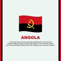 Angola Flagge Hintergrund Design Vorlage. Angola Unabhängigkeit Tag Banner Sozial Medien Post. Angola Karikatur vektor