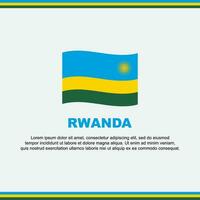 rwanda flagga bakgrund design mall. rwanda oberoende dag baner social media posta. rwanda design vektor