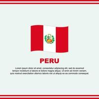 Peru Flagge Hintergrund Design Vorlage. Peru Unabhängigkeit Tag Banner Sozial Medien Post. Design vektor