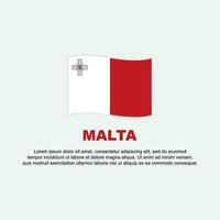 Malta Flagge Hintergrund Design Vorlage. Malta Unabhängigkeit Tag Banner Sozial Medien Post. Malta Hintergrund vektor