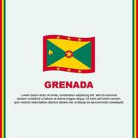grenada flagga bakgrund design mall. grenada oberoende dag baner social media posta. grenada tecknad serie vektor