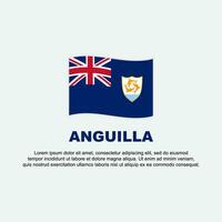 anguilla flagga bakgrund design mall. anguilla oberoende dag baner social media posta. anguilla bakgrund vektor