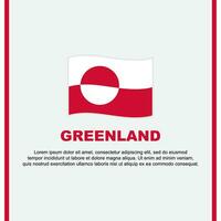 Grönland Flagge Hintergrund Design Vorlage. Grönland Unabhängigkeit Tag Banner Sozial Medien Post. Grönland Karikatur vektor