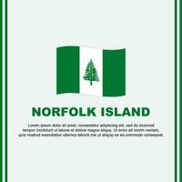 Norfolk Insel Flagge Hintergrund Design Vorlage. Norfolk Insel Unabhängigkeit Tag Banner Sozial Medien Post. Norfolk Insel Karikatur vektor