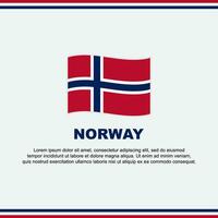 Norge flagga bakgrund design mall. Norge oberoende dag baner social media posta. Norge design vektor