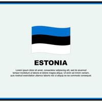 Estland Flagge Hintergrund Design Vorlage. Estland Unabhängigkeit Tag Banner Sozial Medien Post. Estland Design vektor