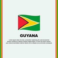 guyana flagga bakgrund design mall. guyana oberoende dag baner social media posta. guyana tecknad serie vektor