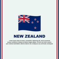 Neu Neuseeland Flagge Hintergrund Design Vorlage. Neu Neuseeland Unabhängigkeit Tag Banner Sozial Medien Post. Neu Neuseeland Karikatur vektor