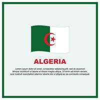 Algerien Flagge Hintergrund Design Vorlage. Algerien Unabhängigkeit Tag Banner Sozial Medien Post. Algerien Banner vektor