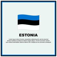 Estland Flagge Hintergrund Design Vorlage. Estland Unabhängigkeit Tag Banner Sozial Medien Post. Estland Banner vektor