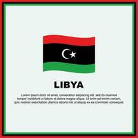Libyen Flagge Hintergrund Design Vorlage. Libyen Unabhängigkeit Tag Banner Sozial Medien Post. Libyen Banner vektor