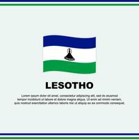 Lesotho Flagge Hintergrund Design Vorlage. Lesotho Unabhängigkeit Tag Banner Sozial Medien Post. Lesotho Design vektor