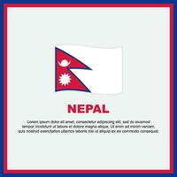 nepal flagga bakgrund design mall. nepal oberoende dag baner social media posta. nepal baner vektor