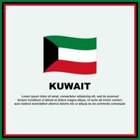 kuwait flagga bakgrund design mall. kuwait oberoende dag baner social media posta. kuwait baner vektor